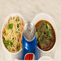 Manchurian + Noodles + Soft Drinks		